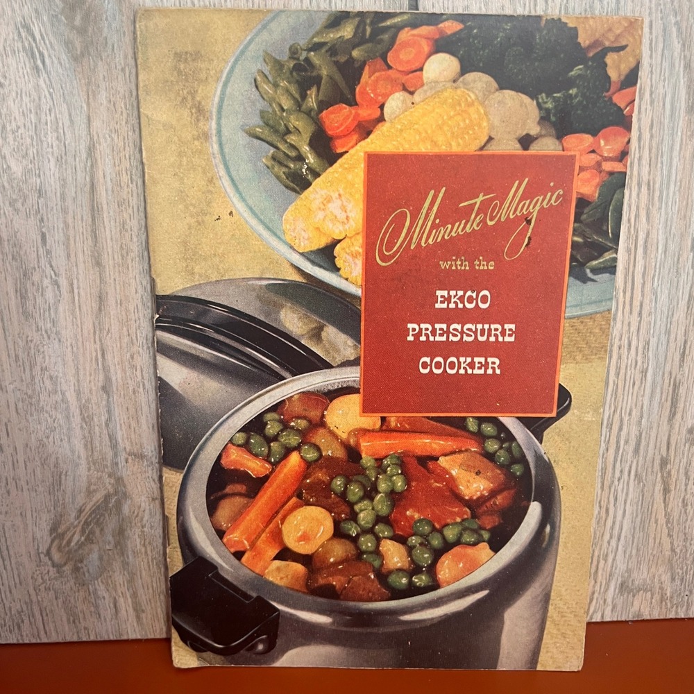Vtg‎ 1945 Ekco Pressure Cooker Minute Magic Cookbook Instruction Manual Booklet